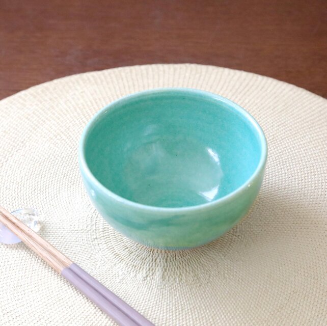 トルコ青釉の飯碗 * 4