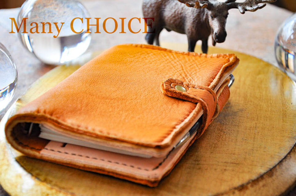 やみつきエルクとEUヌメのシステム手帳（黄茶）