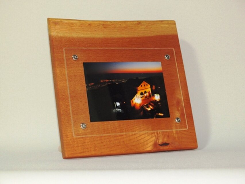 おしゃれな木のフォトフレーム No.2ケンポナシの天然木（L-2）