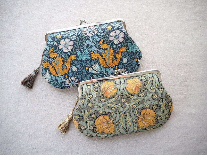 [H様オーダー品] がま口ポーチ　2点