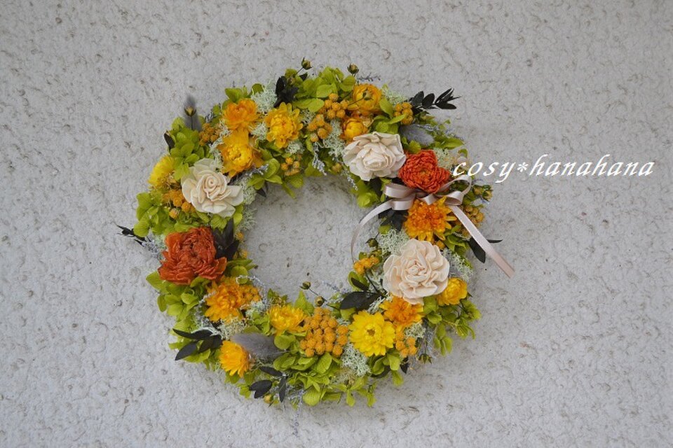 【母の日2020】太陽のイエローwreath
