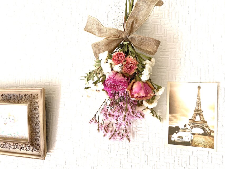 シャクヤクとローズのブーケ