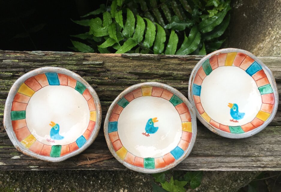 再・再出品・カラフル深小皿