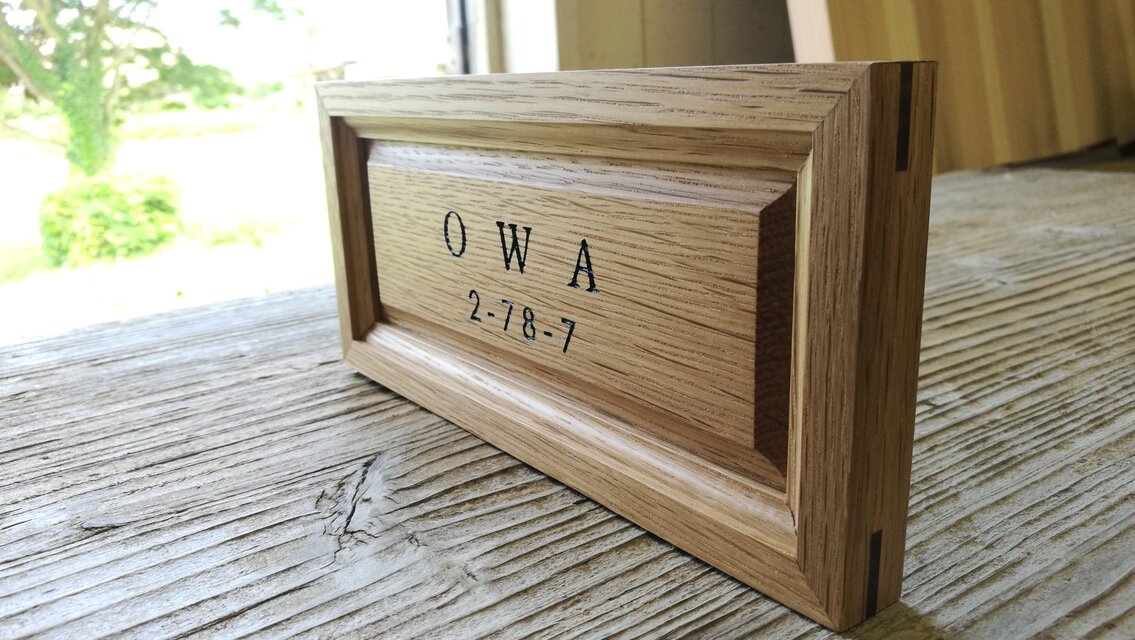 オーク　フレーム表札