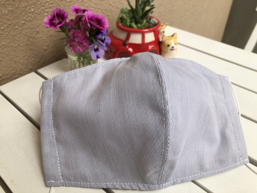 涼しい大きめガーゼの立体マスク