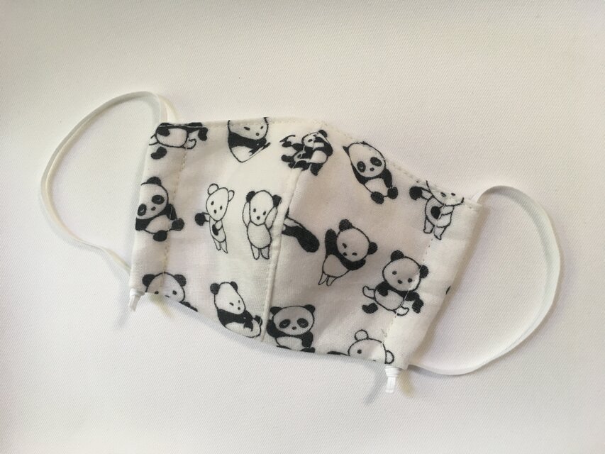 お子様用立体マスク お着替えパンダ