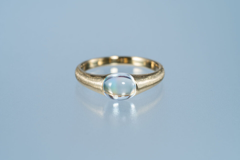 Marcelレインボームーンストーンリング