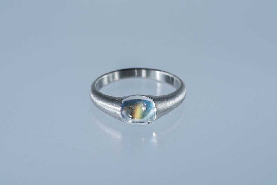 Marcelレインボームーンストーンリング