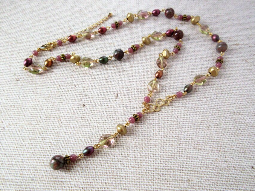 Necklace　レピドライト　エクロジャイト（N1215)