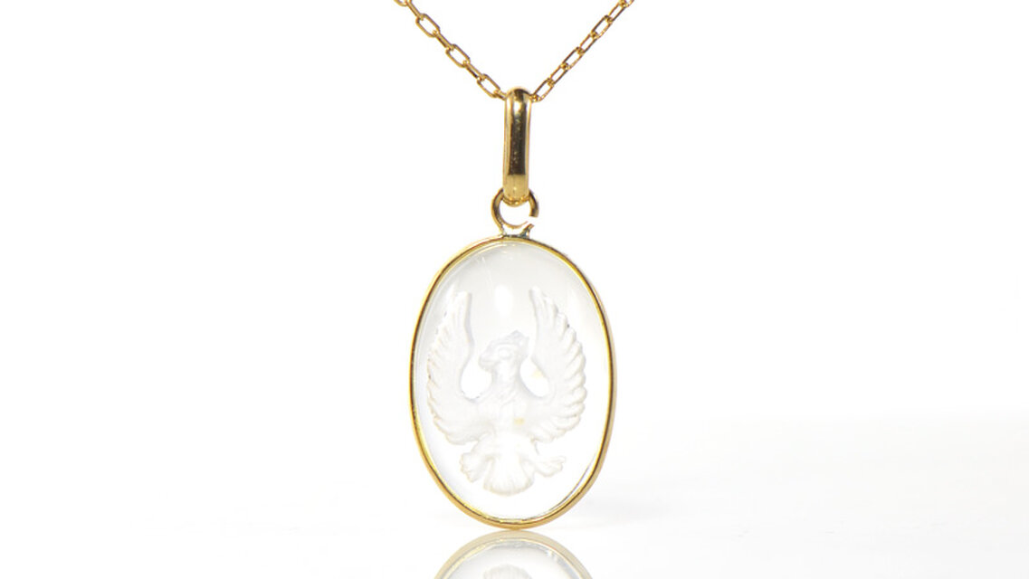 K18 天然クリスタル ペンダントトップ BP055-28