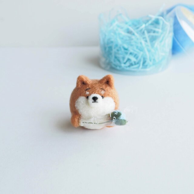柴犬　白柴　羊毛フェルト　ハンドメイド　No.94 柴犬 白柴 羊毛フェルト ハンドメイド No.42 - メルカリ