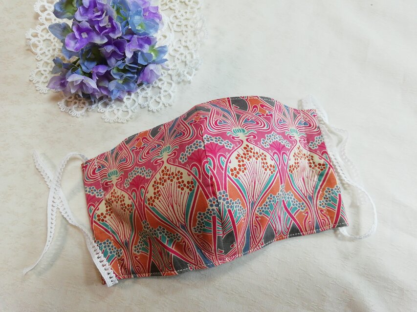 ★リバティ立体マスク＊大人サイズ★