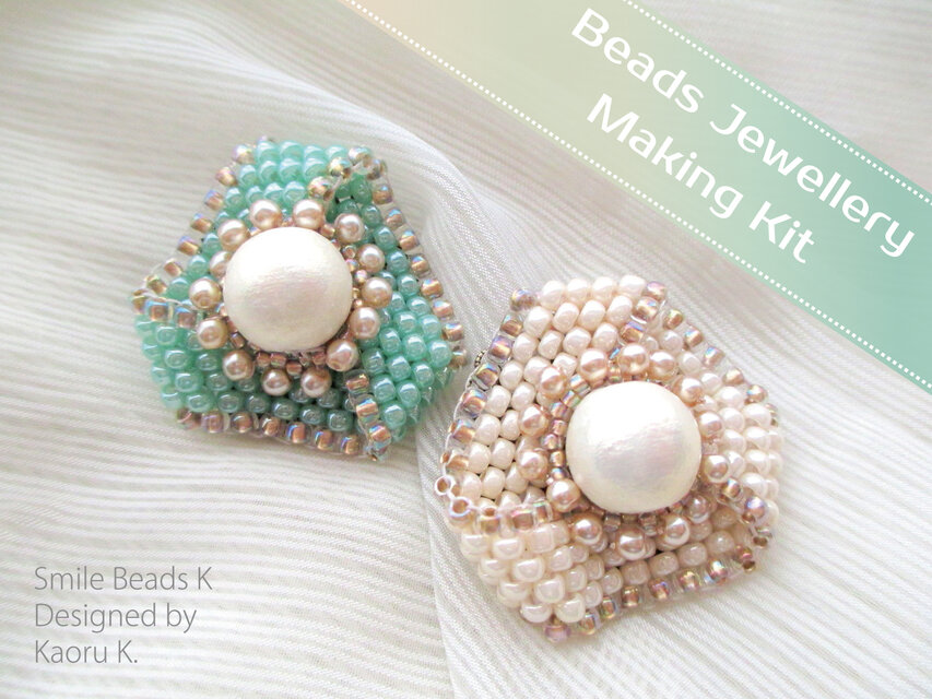 ★キット★　ペヨーテブローチ（ホワイト）