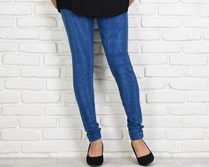 極上の穿き心地！タイダイ柄ストレッチレギンスロングパンツ