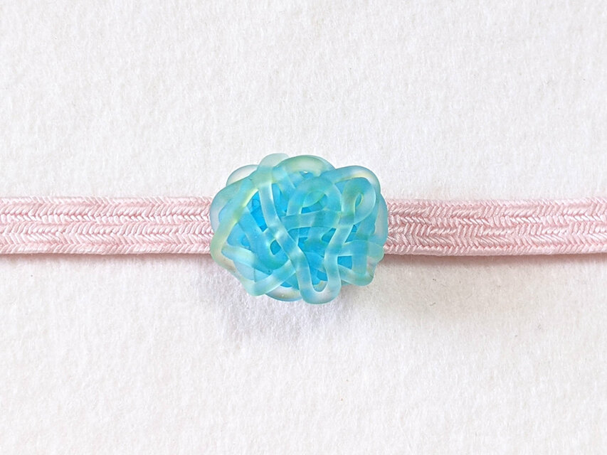 ガラスの帯留め(obi-29)