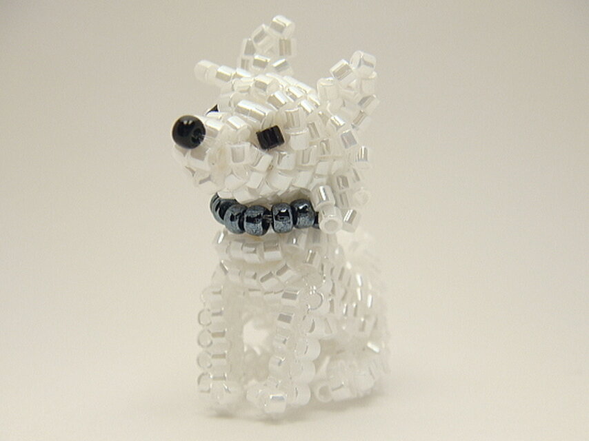 チワワ・ビーズ（ストラップ/ブローチを選択）