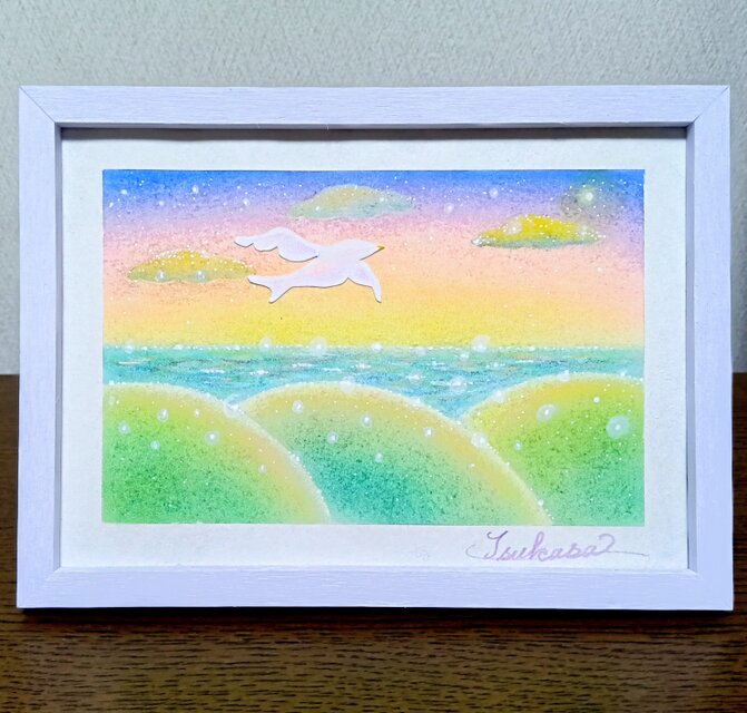 パステルアート 一番星めざして パステル画原画 | iichi 日々の暮らし