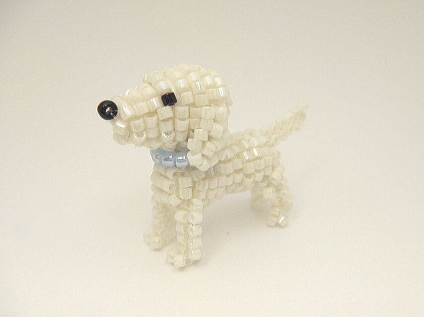 ラブラドールレトリーバー・ビーズ（ストラップ/ブローチを選択）