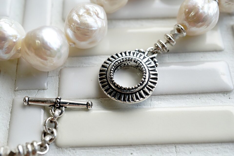 とっても大粒！ナチュラルパールネックレス