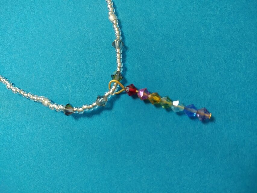 nanairoネックレス（スワロフスキートップ）