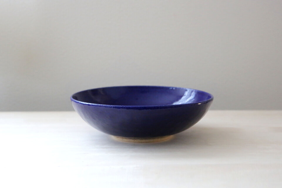 ルリ硝子釉のボウル