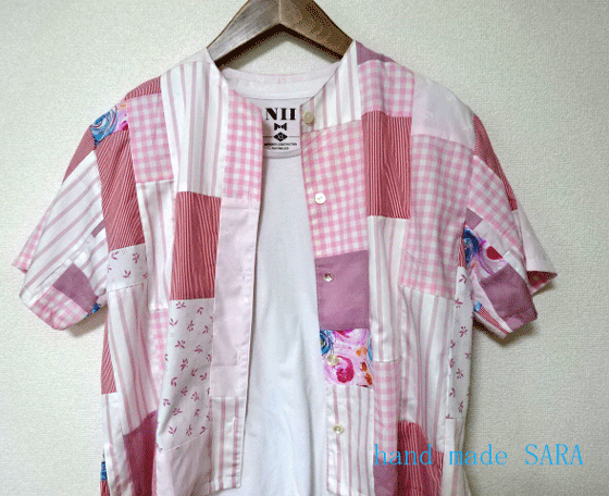 木綿ピンク＊Pシャツ
