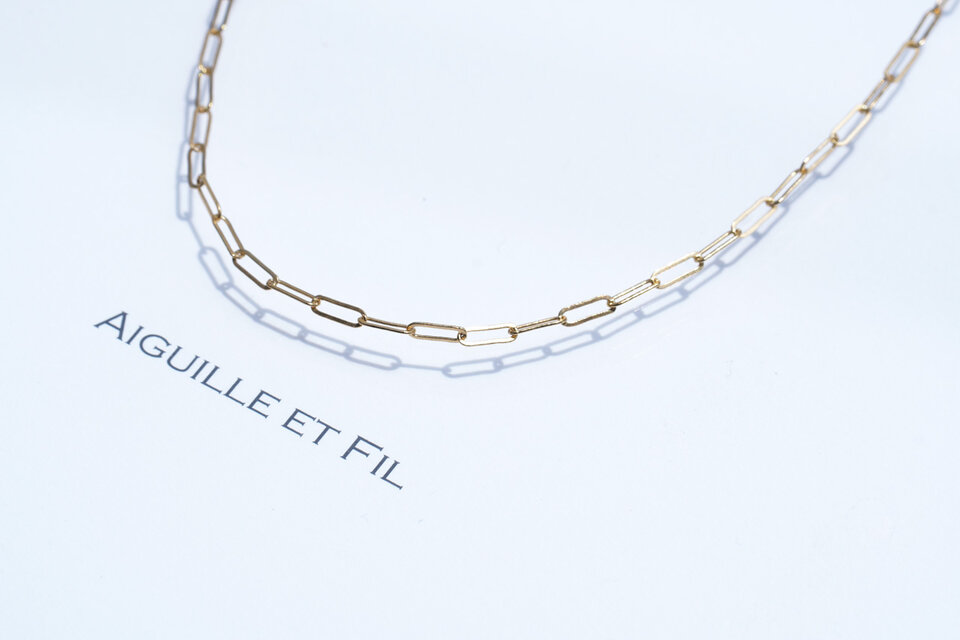 K14GF チェーンネックレス　40cm