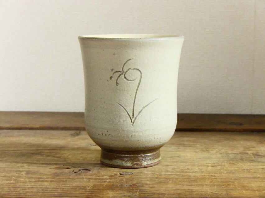 カタクリ湯呑み（蘭越）／オーダー可