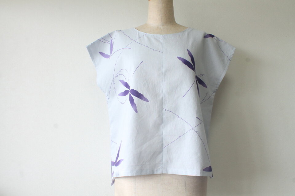 ☆浴衣ブラウス♪トンボ☆【再再販】/31kb27