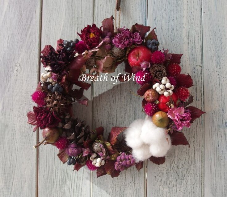 赤のクリスマスリース