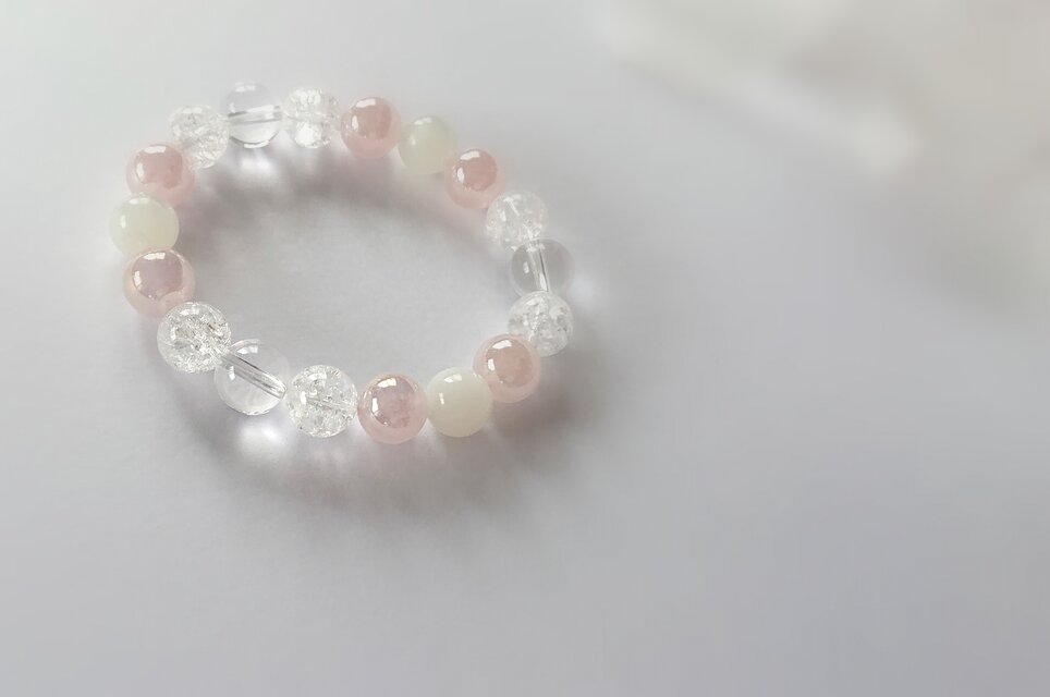 *シャボン玉ブレスレット～pink