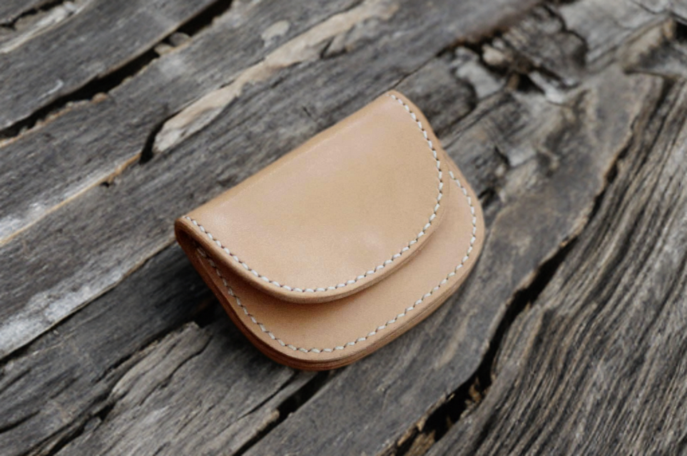 本革サドルレザーのてのひらコインケース【受注製作】