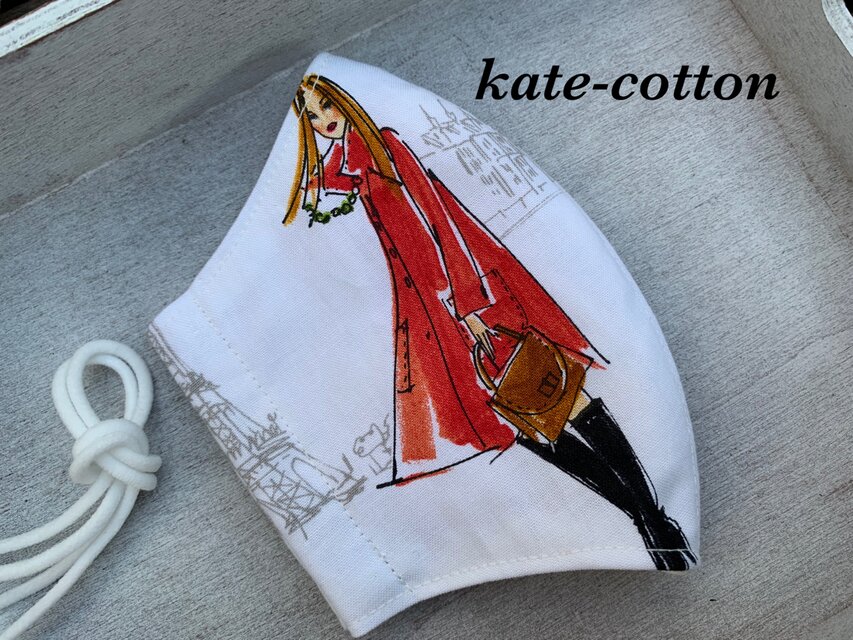 ■おしゃれなマスク・ロバート・カフマン⭐︎USAコットン☆パリ・イタリア・ロンドン