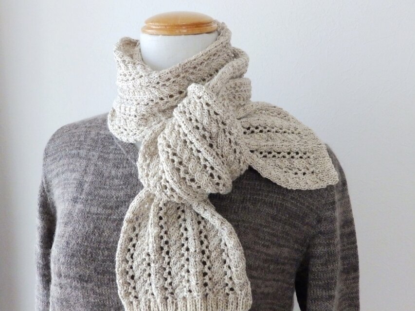 シルクウールのマフラー