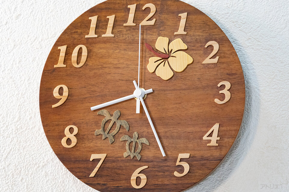 ハワイアンコアの掛け時計 | iichi 日々の暮らしを心地よくする