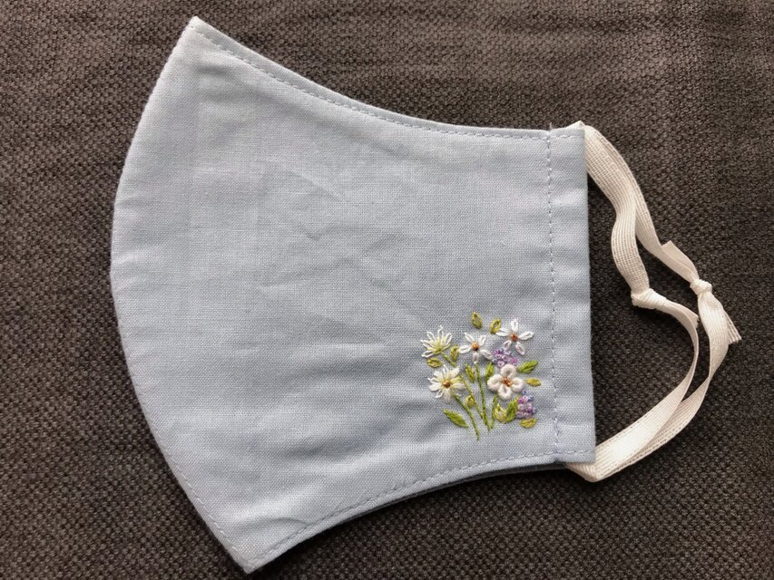ワンポイント刺繍立体マスク89