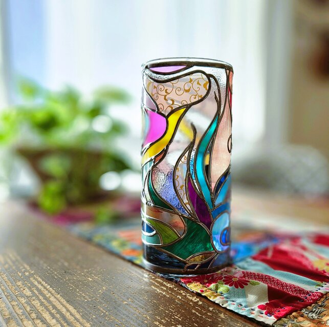 再販:ガラス丸型花瓶『エルフの森』 | iichi 日々の暮らしを心地よく