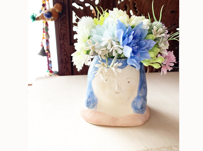 【オーダー】 花瓶フラワーポット胸像