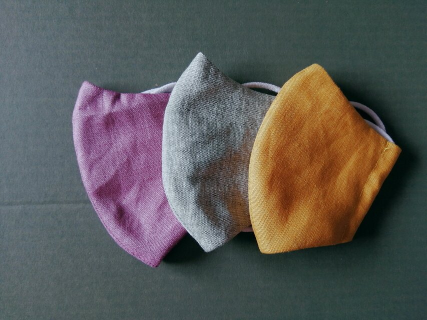 秋色布マスク３枚セットＥ