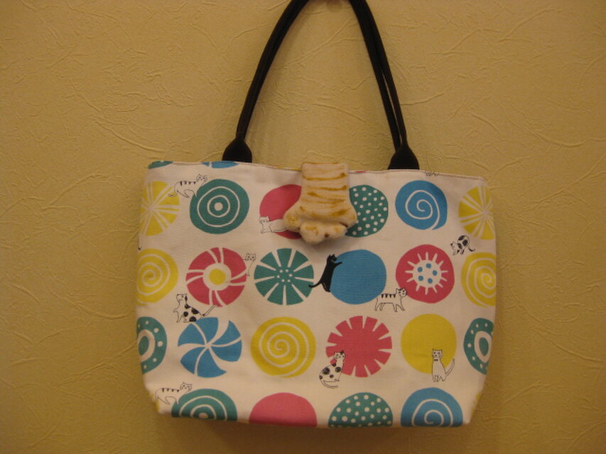 猫柄トートバッグ