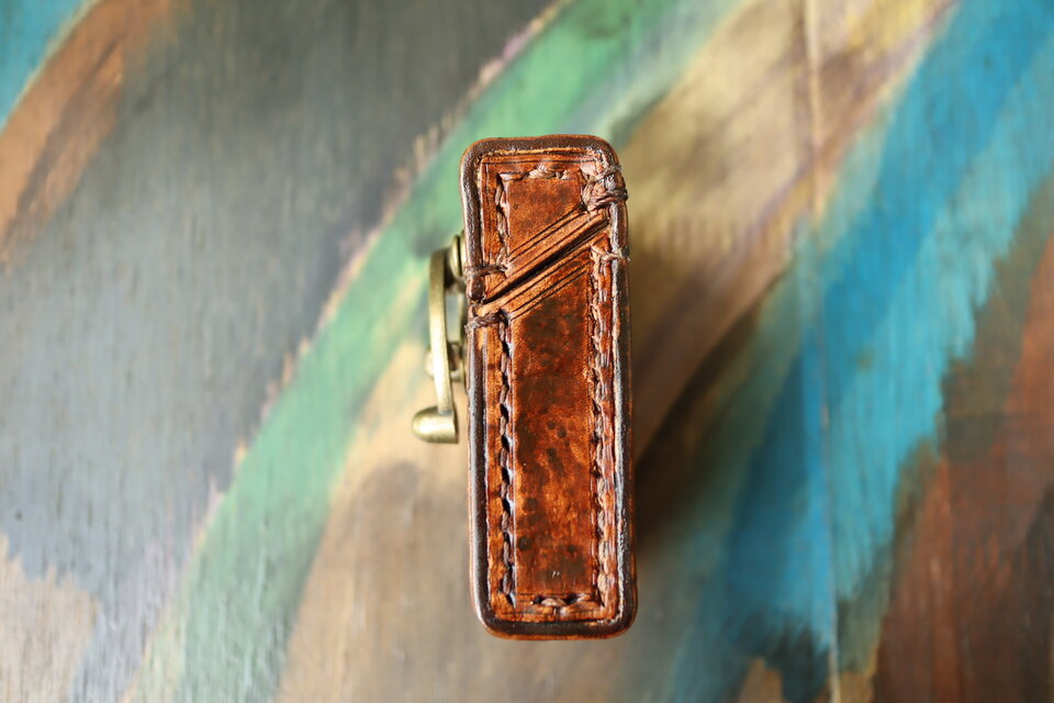レザーシガレットケース（アンティーク風・オーク） | iichi 日々の
