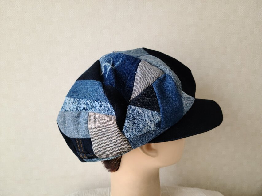 魅せる帽子☆デニム大好き♪ジーンズのリメイクキャスケット