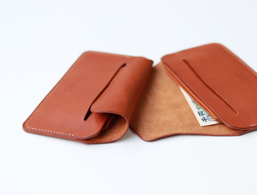 手縫い長財布 CAMEL（牛革）