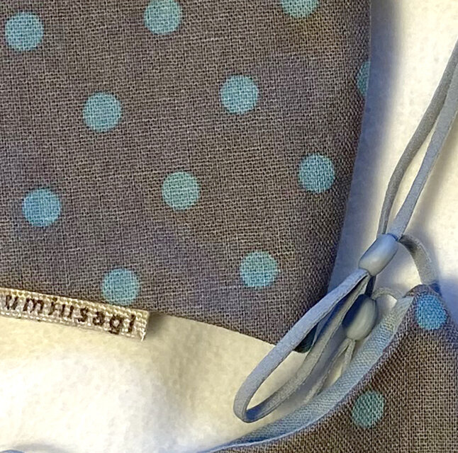 SALE「ミント・ドット」オトナLサイズ エアーマスク