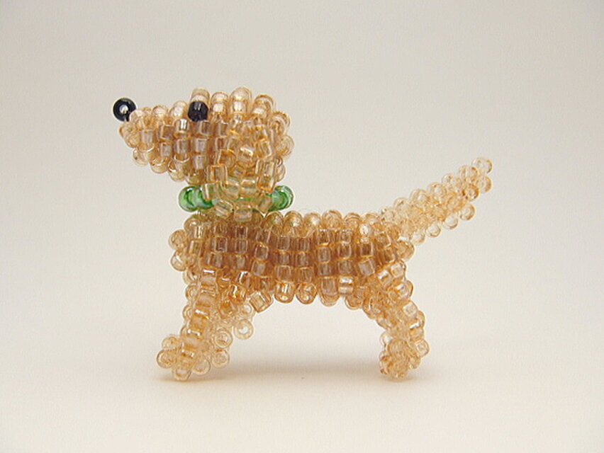 ゴールデンレトリーバー・ビーズ（ストラップ/ブローチを選択）