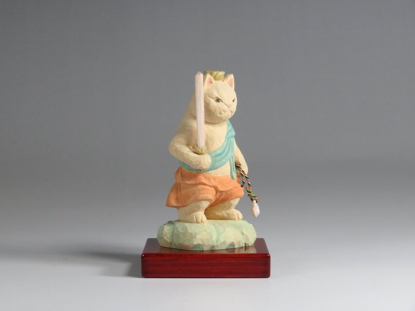 の*猫様 ガンダーラ・石仏/台座付き 楽天市場】【安心のメーカー直営、直送】 猫buddha『干支守護本尊