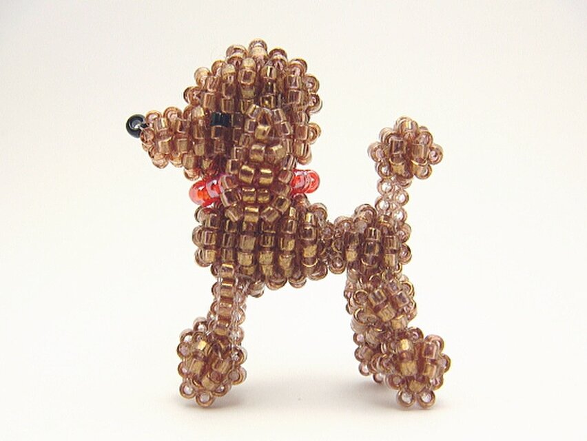 イングリッシュサドルプードル・ビーズ（ストラップ/ブローチを選択）