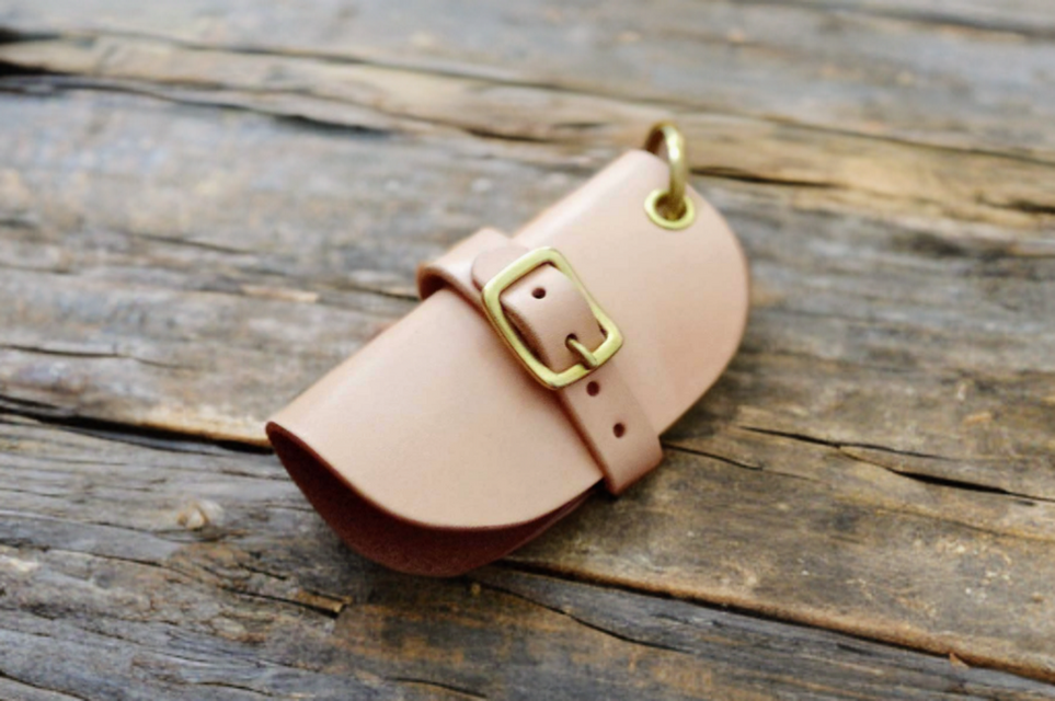 本革サドルレザーのかんたんキーケース受注制作】