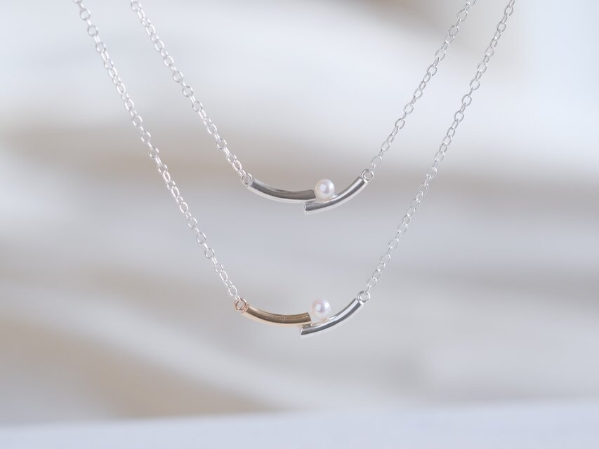 lítið perla necklace2：ベビーパールネックレス silver925 シルバー