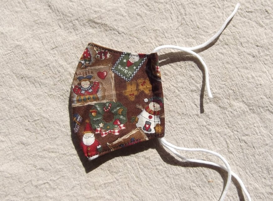 クリスマスク＊キッズ用立体マスク